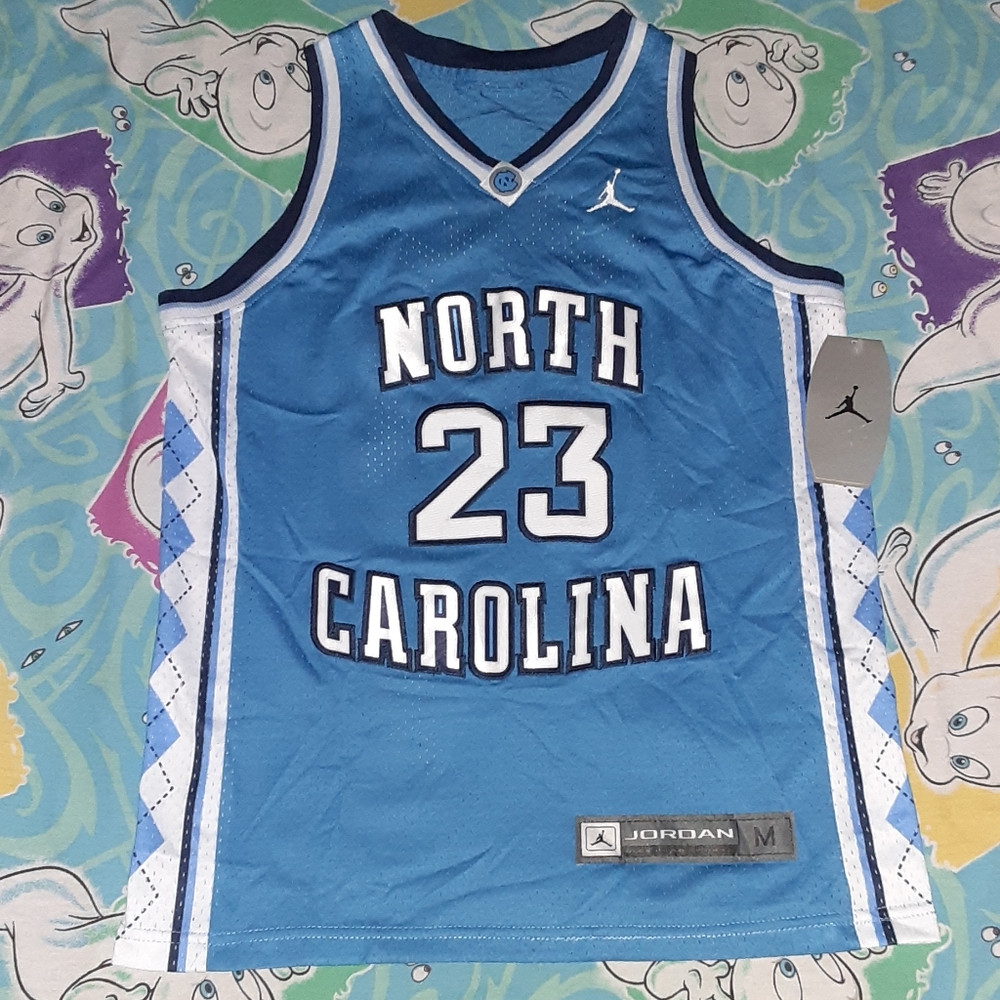 New 2001 Nike Michael Jordan North Carolina Tar Heels Basketball Jersey Vintage